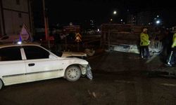 Otomobil–kamyonet çarpıştı, 1 kişi yaralandı