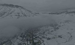 Sisle kaplanan Derecik dron görüntüleriyle mest etti