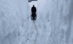 Tunceli'de kar kalınlığı insan boyunu aştı