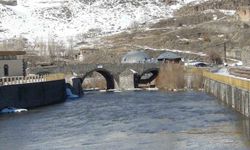 Zemheri beklenirken Kars Çayı’nda buzlar eriyor