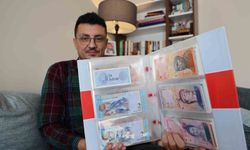 Beş kıtadan 75 ülkenin banknotunu toplayan öğretmen tarihe ışık tutuyor