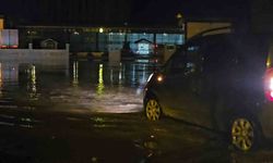 Eriyen kar ve yağmur Hasköy’ü sular altında bıraktı
