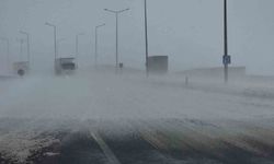 Güzeldere Geçidi'nde tipi sürücülere zor anlar yaşattı