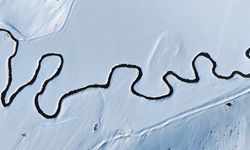 Mendereslerin karlı manzarası hayran bıraktı