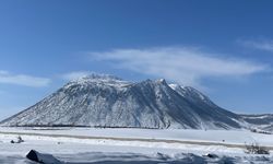 Kirkor Dağı’nda kartpostallık kış manzarası