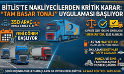 Bitlis’te nakliyecilerden “Tam Basar Tonaj” kararı