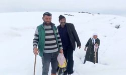 Ağrı'da Nisan karı köy yollarını felç etti