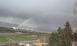 Bingöl semalarında büyüleyici gökkuşağı manzarası