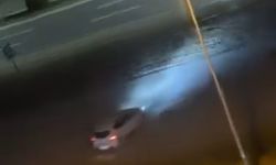 Drift yaparak trafik güvenliğini tehlikeye atan sürücü korku saçtı