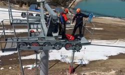 Ergan Dağı'nda teleferik kurtarma tatbikatı yapıldı