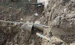 Heyelan içme suyu şebekesinde arızaya sebep oldu