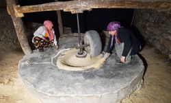 Karbastı Köyü’nde çeltik, asırlık değirmende pirince dönüşüyor