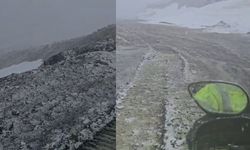 Hakkari'de Mayıs ortasında kar ve fırtına etkili oldu