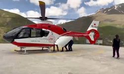 Helikopter ambulans, 78 yaşındaki hasta için havalandı