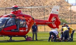 Malatya'da ambulans helikopter 82 yaşındaki hasta için seferber oldu