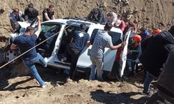 Muş'ta otomobil çaya düştü: 1 yaralı