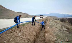 Yazıhan Boyaca ve Cendere'ye 2 bin 700 metre içme suyu hattı döşendi
