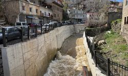 Bitlis Deresi yağışların ardından çamura büründü