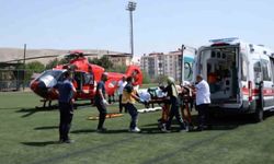 84 yaşındaki hasta ambulans helikopterle Malatya'ya nakledildi