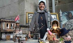Çöpe gidecek malzemeler onun ellerinde hayat buluyor