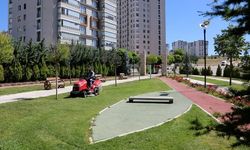 Elazığ'da yeşil alanlarda düzenleme çalışmaları devam ediyor
