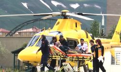 Erzurum'da kalp krizi geçiren hasta için ambulans helikopter seferberliği