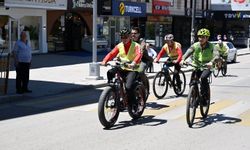 Erzurum'da pedallar sağlıklı yaşam için çevrildi