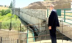 Esendere beldesinde duvar çalışmaları devam ediyor