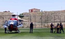 Kalp krizi geçiren 65 yaşındaki hasta için hava ambulansı seferber oldu