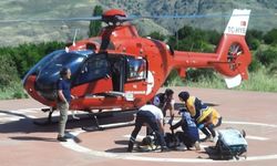 Malatya'da yaralı vatandaş için hava ambulansı seferberliği