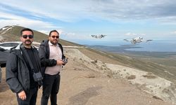 Drone operatörlerinden Nemrut’a havadan bakış