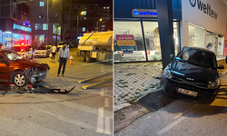 Ahlat'ta trafik kazası: Kavşakta çarpışan araçlarda 1 kişi yaralandı