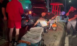 16 yaşındaki motosiklet sürücüsü kazada aracın altında sıkıştı