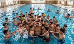 2 bin 500 köy çocuğu ilk kez havuzla tanıştı