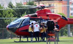 22 yaşındaki genç hava ambulansıyla Malatya'ya nakledildi
