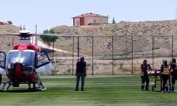 Darende'de evde düşen 98 yaşındaki kadın için hava ambulansı seferber oldu