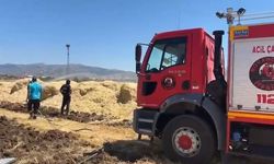 Elazığ'da saman yangını büyümeden kontrol altına alındı