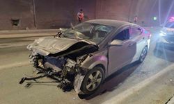 Erkenek Tüneli'nde korkutan kaza: 1 yaralı