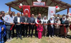Kavurucu sıcakta süt sağan berivanlara 'Sistematik Sağım Alanı'