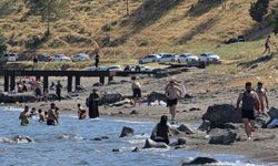 Sıcak havadan bunalanlar Çöplük mevkisinde serinledi