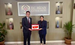 Hizan Kaymakamı’ndan teşekkür plaketi