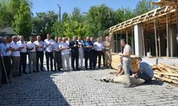 Bulanık'ta inşa edilecek caminin temeli dualar eşliğinde atıldı