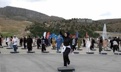 Ergan Dağı’nda kadınlara özel step aerobik etkinliği