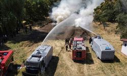 Erzincan'da orman yangını tatbikatı nefes kesti