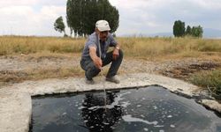 Erzurum’da kuyudan çıkan su şaşırttı: Hem alev aldı hem elleri yumuşattı