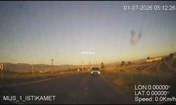 Ters yönde ilerledi, ambulans kamerasına takıldı
