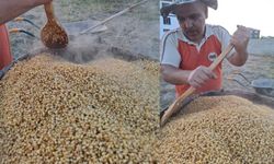 Ahlat'ta bulgur kaynatma geleneği kış hazırlıklarıyla sürüyor
