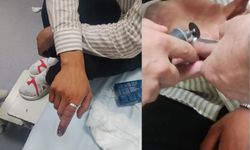 Bitlis'te yüzük alarmı: Parmağında sıkıştı, ekipler devreye girdi