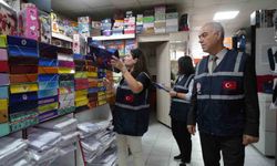 Erzurum'da okul öncesi kırtasiyeler denetleniyor