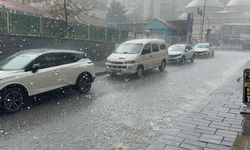 Tatvan’da şiddetli yağış sonrası caddeler göle döndü
